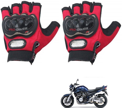 KOZDIKO PRO BIKER HALF FINGERED GLOVES RED FOR SUZUKI BANDITE Riding Gloves(Red)