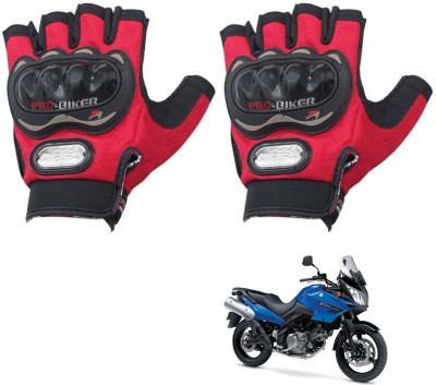 KOZDIKO PRO BIKER HALF FINGERED GLOVES RED FOR SUZUKI VSTROME Riding Gloves(Red)