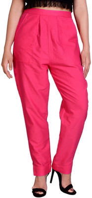 Meehikha Creations Regular Fit Women Pink Trousers