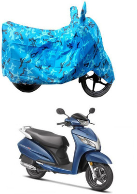 Brick Head Waterproof Two Wheeler Cover for Honda(Activa 125, Blue)