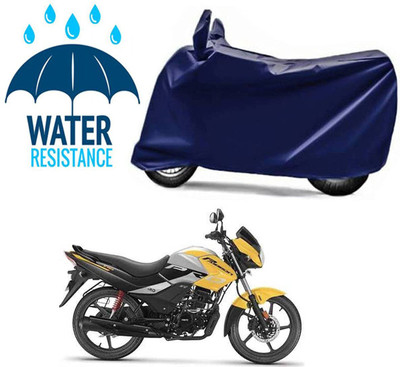 THE REAL ARV Waterproof Two Wheeler Cover for Hero(Passion Plus, Blue)