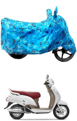 Trendytmart Waterproof Two Wheeler Cover for Suzuki(Access 125, Blue)