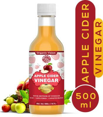 OrganicVison Himalyan Apple Cider Vinegar 500ml With Mother For Weight Loss Vinegar(500 ml)
