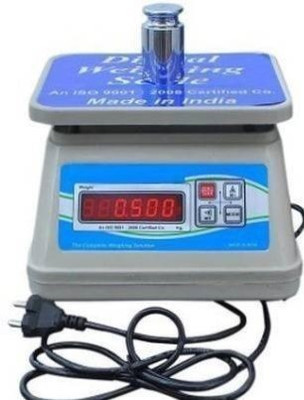 D-DEVOX ABS-BABA SHYAM 13-KION DAUL DISPLAY DISPLAY Digital Kitchen Weighing Scale 30kg x 1g with Weighing Scale(White, Blue)