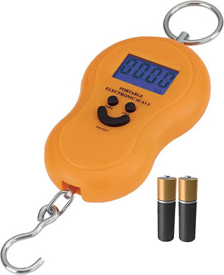 Qozent Portable Luggage Weighing Scale- 50Kg Portable Luggage Hanging Weight Machine Digital Weighing Scale /87/AQae Weighing Scale(Multicolor)