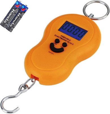 Kelo Suitcase Weighing Machine- 50Kg Portable Hanging Luggage Weight Machine Digital for Weighing Household Items Weighing /73/KKae Weighing Scale(Multicolor)