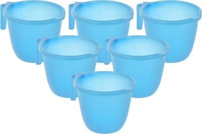 KUBER INDUSTRIES Plastic Bath Mug(Blue 1)