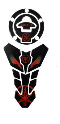 Golden Lion Yamaha R15 Bike Tank Pad and Fuel Cap Combo Vinyl black and multicolor sticker Bike Tank Pad Bike Tank Pad