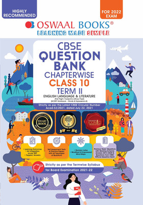 Oswaal Cbse Question Bank Chapterwise for Term 2, Class 10, English Language & Literature (for 2022 Exam)(English, Paperback, unknown)