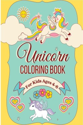Unicorn Coloring Book For Kids Ages 4-8(English, Paperback, Shane Rusty Golden)