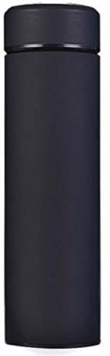 hurrio Double Wall Vaccum Insulated Stainless Steel thermos 500 ml Flask(Pack of 1, Black, Steel)
