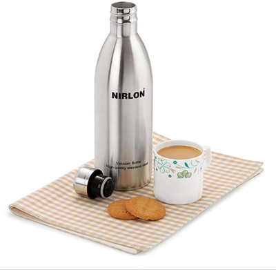 NIRLON 1000 ml Steel Bottle(Pack of 1, Silver)