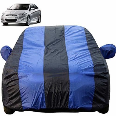 Autofact Car Cover For Hyundai Accent (With Mirror Pockets)(Blue, For 2004, 2005, 2006, 2007, 2008, 2009, 2010 Models)