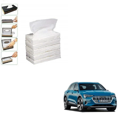 KOZDIKO 5 SET REFILLER WITH 100 PULLS (200 SHEETS) FOR AUDI E-TRON Vehicle Tissue Dispenser(White)