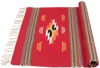 KIRE NE Red Cotton Carpet(2 ft,  X 3 ft, Rectangle)