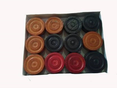 radion wooden carrom coin set 24 Carrom Pawns(Pack of 24)