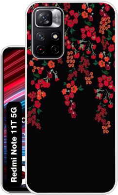 Case Club Back Cover for redmi note 11t 5g(Black, Grip Case, Silicon, Pack of: 1)