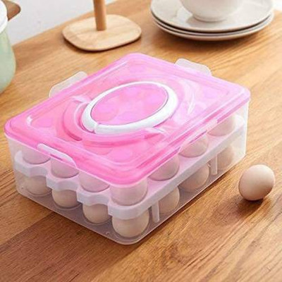 PRAGATI SALES Plastic Egg Container  - 2.8 dozen(Pink)