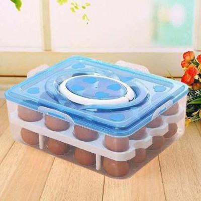 PRAGATI SALES Plastic Egg Container  - 2.8 dozen(Blue)