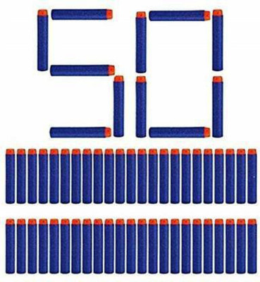Newvent (Pack of 50) Fire Gun Bullet Soft Foam Dart 50 PCS Darts & Plastic Bullets (Blue) Soft Tip Dart(Pack of50)