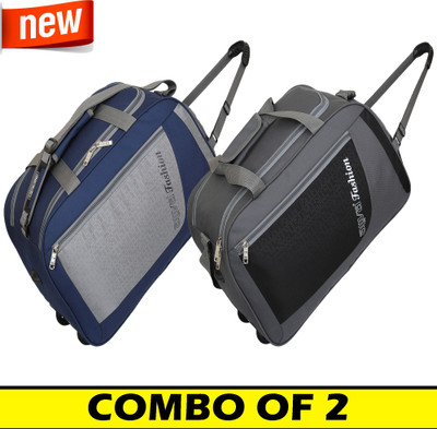 Aliya Aliva Luggage (Expandable) WDB-1131 High quality Duffle Wheel Bag Cabin Size For Comfortable Traveling Combo of 2 Duffel With Wheels (Strolley)