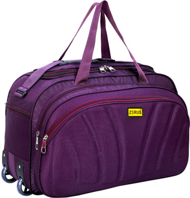 ZERUS (Expandable) Unisex Travel Duffel Luggage bag (54 cm ) Flat Folding Duffel With Wheels (Strolley)