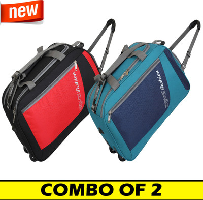 Aliya Aliva Luggage (Expandable) WDB-1131 High quality Duffle Wheel Bag Cabin Size For Comfortable Traveling Combo of 2 Duffel With Wheels (Strolley)