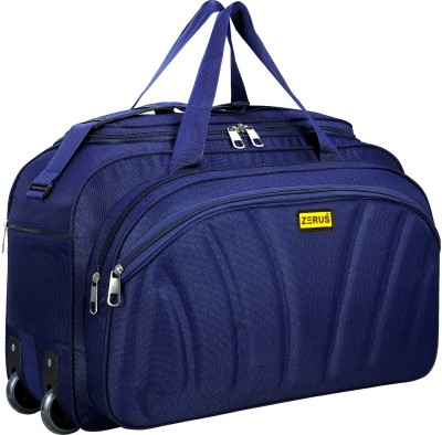 ZERUS (Expandable) Unisex Travel Duffel Luggage bag (54 cm ) Flat Folding Duffel With Wheels (Strolley)