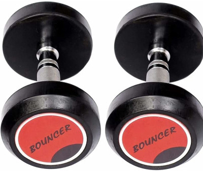 HACKERX Set Of 30KGX2 High Quality Rubber Professional Bouncer Fixed Weight Dumbbell(60 kg)