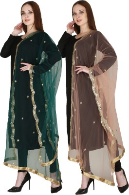 DIAMO Net Embellished Women Dupatta