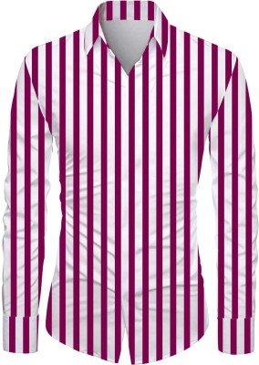 sat shree fab Polycotton Striped Shirt Fabric