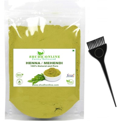 Shudh Online Henna Powder for Hair Growth & Colour, Natural Mehandi, Mehndi, Hena for Hair Black Brown(100 g)