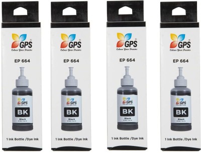 GPS Colour Your Dreams Refill for Epson 6641 ( 70 ML ) Pack Of 4 Tri-Color Ink Bottle