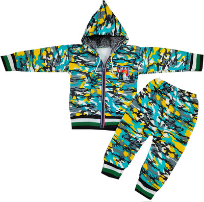Shreesai Baby Boys & Baby Girls Casual Jacket Pyjama(Green)