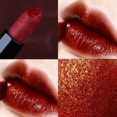 NADJA Glitter Lips Lipstick Waterproof Long Lasting Lipstick(PURPLE, 3.8 g)