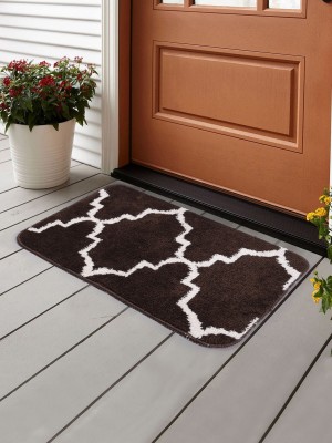 Saral Home Microfiber Bathroom Mat(Brown, Medium)