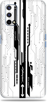 WeCre8 Skin's Realme Narzo 30 Pro, Cyberpunk White Mobile Skin(Multicolor)