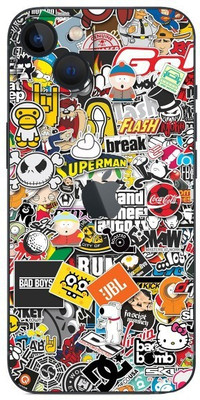 Orgic India iPhone 13 Mini Mobile Skin(Sticker Bomb)