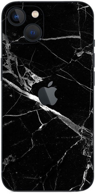 Orgic India iPhone 13 Mini Mobile Skin(Black Marble)