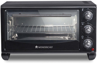 WONDERCHEF 21-Litre Oven Toaster Griller (OTG) 21 Litres, Auto Power-Off With Bell, Heat Resistant Glass Window, 2 Years Warranty- 1380W (Black)…