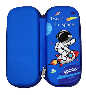 Preili's Travel In Space NA Art EVA Pencil Boxes(Set of 1, Blue)