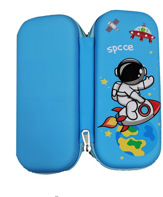 Paper Bear Space NA Art EVA Pencil Boxes(Set of 1, Light Blue)