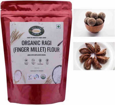 MILLET AMMA Organic Ragi (Finger Millet) Millet Flour, gluten free(1 kg)