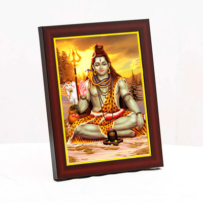 Zig Zag Lord Shiva Sankar Mahakal Religious Frame