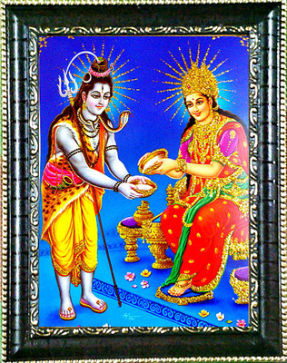 SUNINOW Shiv-Parvati Religious Frame