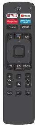 Akshita Tv Compatible For ERF3R69H 4K Ultra HD Smart Android LED TV Remote Control With with Netflix Prime video Disney-Hotstar Button ( Chake Image With Old Remote ) HISENSE Remote Controller(Black)