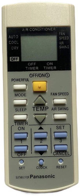 PP AC 29-C (POWERFUL /SLEEP MODE --FUNCTION) .Old Remote Must be Exactly Same, COMPATIBLE TO PANASONIC Send Old Remote Picture 9822247789 WhatsApp Verification Remote Controller(Grey)