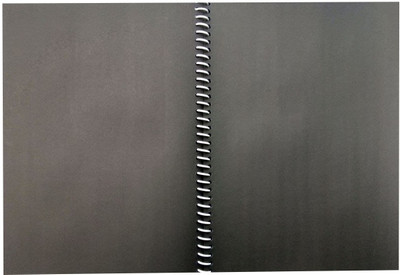 SHARMA BUSINESS A4 size spiral scrapbook, Black Scrapbook A4 Size, A4 Black Scrapbook, Black Sketch Book, Thick Black Sheets Spiral Bound Rubber Band(Pack of 1)