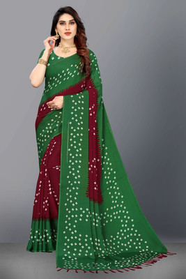 84% OFF on Dream Style Printed Bandhani Silk Blend Saree(Maroon) 84% OFF on Dream Style Printed Bandhani Silk Blend Saree(Maroon)