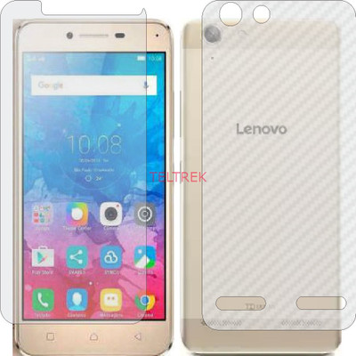 TELTREK Front and Back Screen Guard for LENOVO VIBE K5 (Front Matte Finish & Back 3d Carbon Fiber)(Pack of 2)